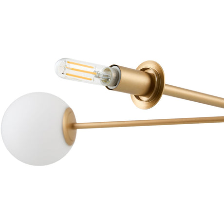 Modern European furniture - White Glass Sputnik Chandelier - www.oroa.com