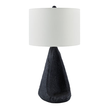 Modern European furniture - Black Textured Accent Table Lamp - www.oroa.com