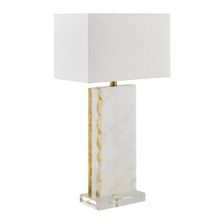 Modern European furniture - Gold Leaf Marble Table Lamp - www.oroa.com