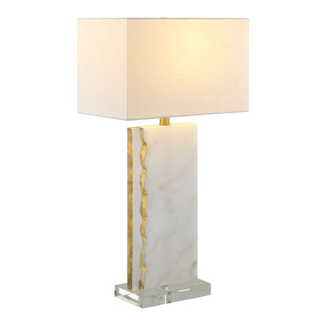Modern European furniture - Gold Leaf Marble Table Lamp - www.oroa.com