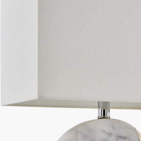 Modern European furniture - Round White Marble Table Lamp - www.oroa.com