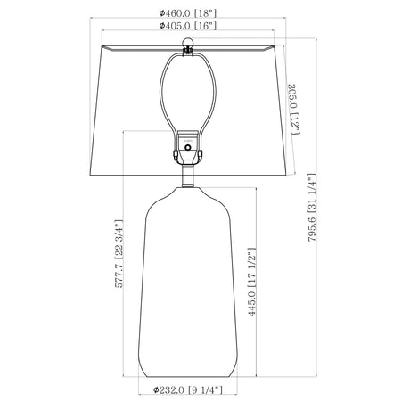 Modern European furniture - Beige Linen Table Lamp - www.oroa.com