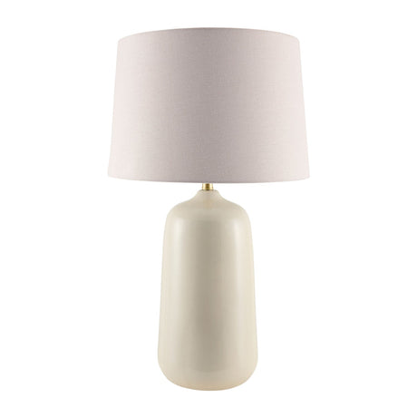 Modern European furniture - Beige Linen Table Lamp - www.oroa.com