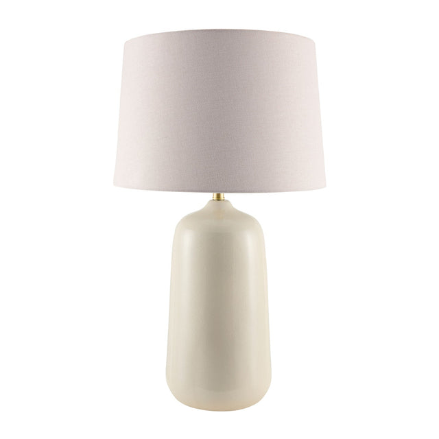 Modern European furniture - Beige Linen Table Lamp - www.oroa.com