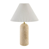 Modern European furniture - Empire Shade Travertine Table Lamp - www.oroa.com