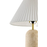 Modern European furniture - Empire Shade Travertine Table Lamp - www.oroa.com