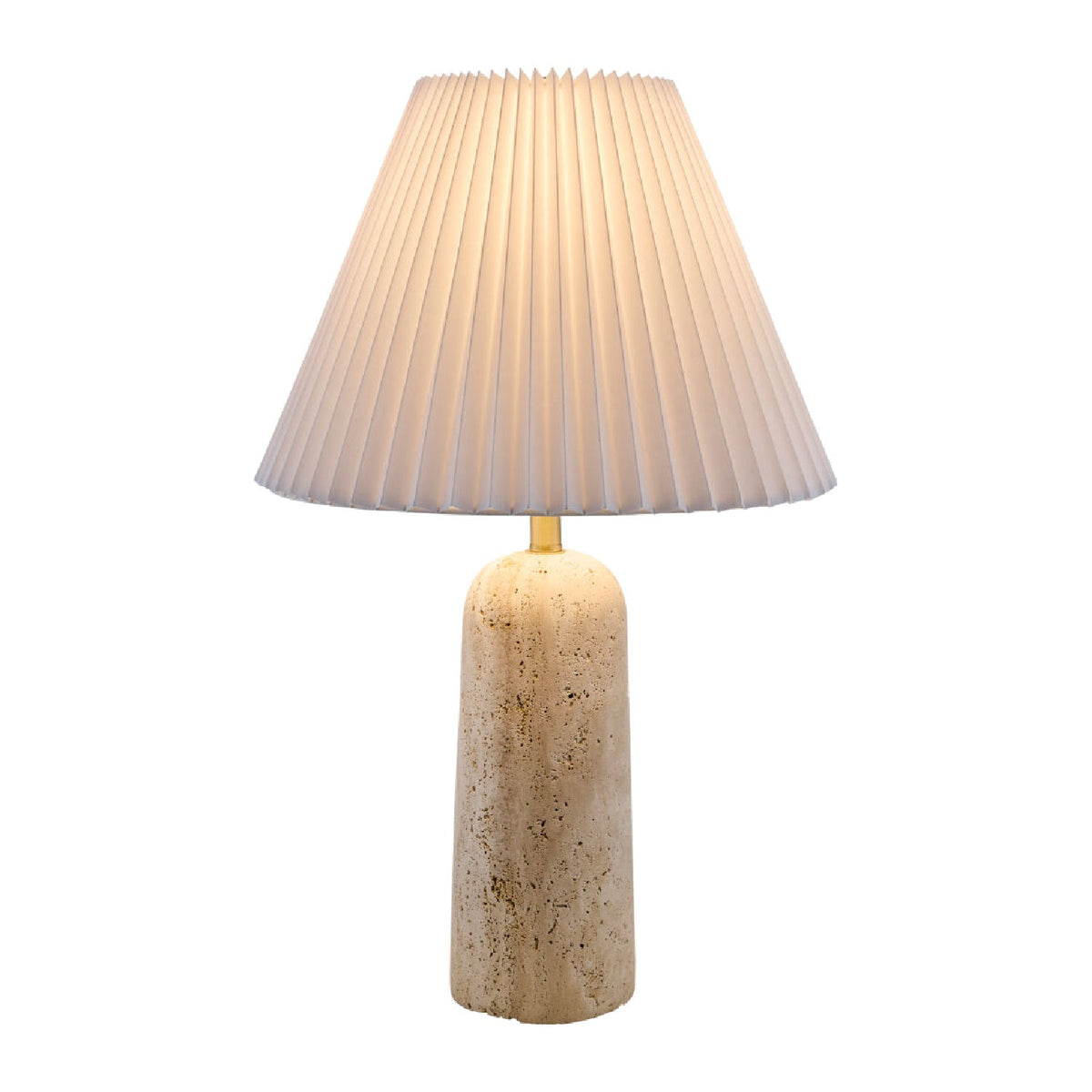 Modern European furniture - Empire Shade Travertine Table Lamp - www.oroa.com