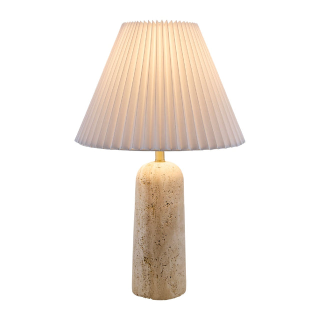 Modern European furniture - Empire Shade Travertine Table Lamp - www.oroa.com