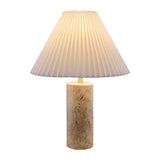 Modern European furniture - Square Travertine Empire Table Lamp - www.oroa.com