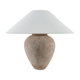 Modern European furniture - Glazed Brown Ceramic Table Lamp - www.oroa.com