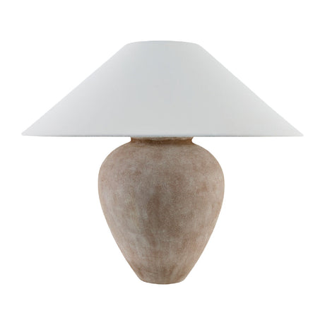 Modern European furniture - Glazed Brown Ceramic Table Lamp - www.oroa.com