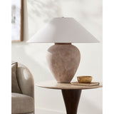 Modern European furniture - Glazed Brown Ceramic Table Lamp - www.oroa.com