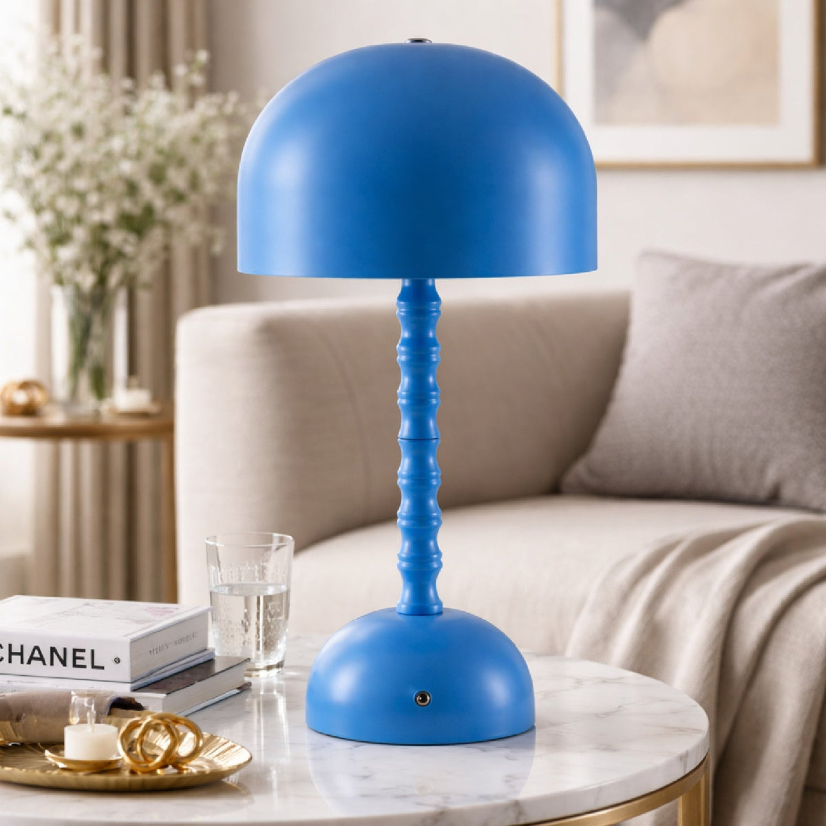Modern European furniture - Painted Iron Dome Table Lamp - www.oroa.com