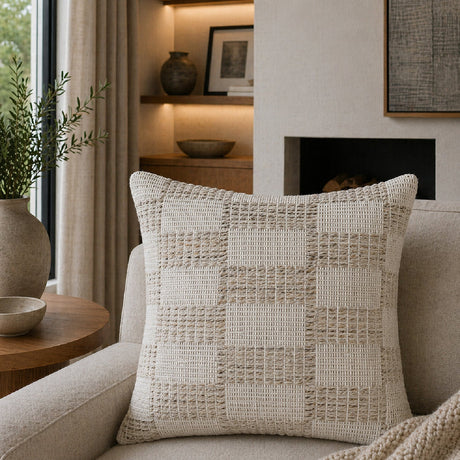 Modern European furniture - Cotton Patterned Poly Insert Pillow - www.oroa.com