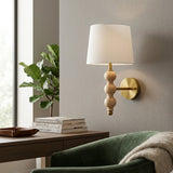 Modern European furniture - Linen Shade Wall Lamp - www.oroa.com