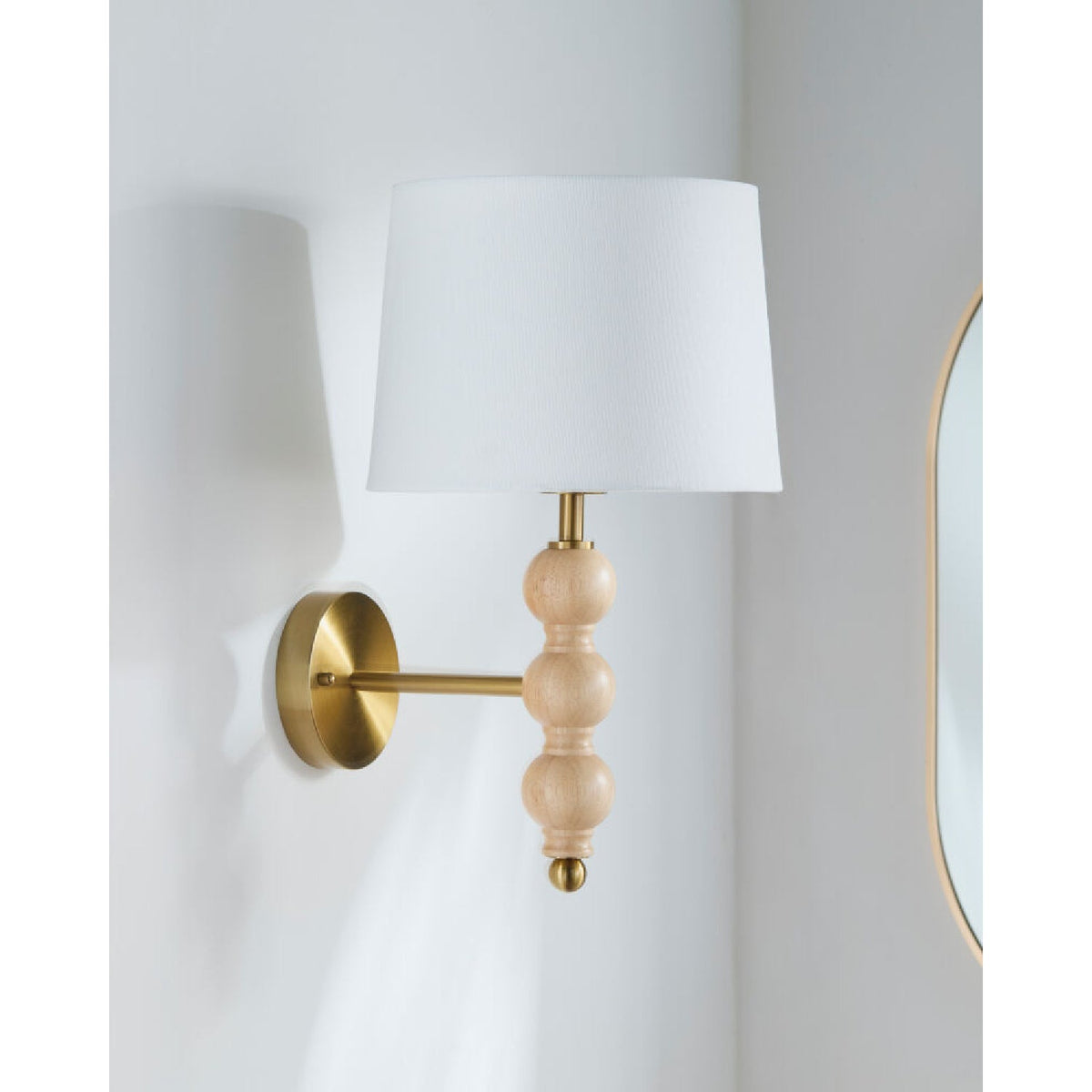 Modern European furniture - Linen Shade Wall Lamp - www.oroa.com