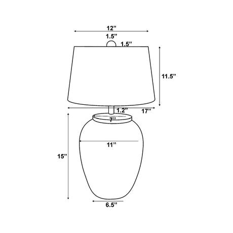Modern European furniture - Distressed White Paper Table Lamp - www.oroa.com