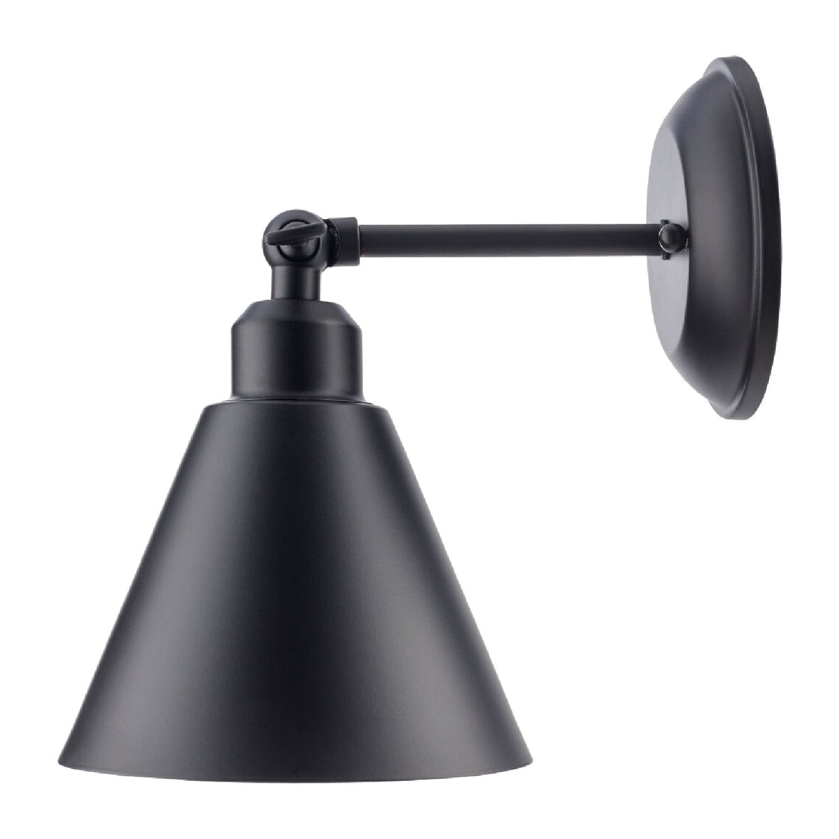 Modern European furniture - Black Conical Metal Wall Lamp - www.oroa.com
