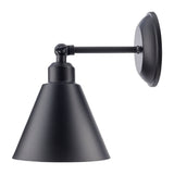 Modern European furniture - Black Conical Metal Wall Lamp - www.oroa.com
