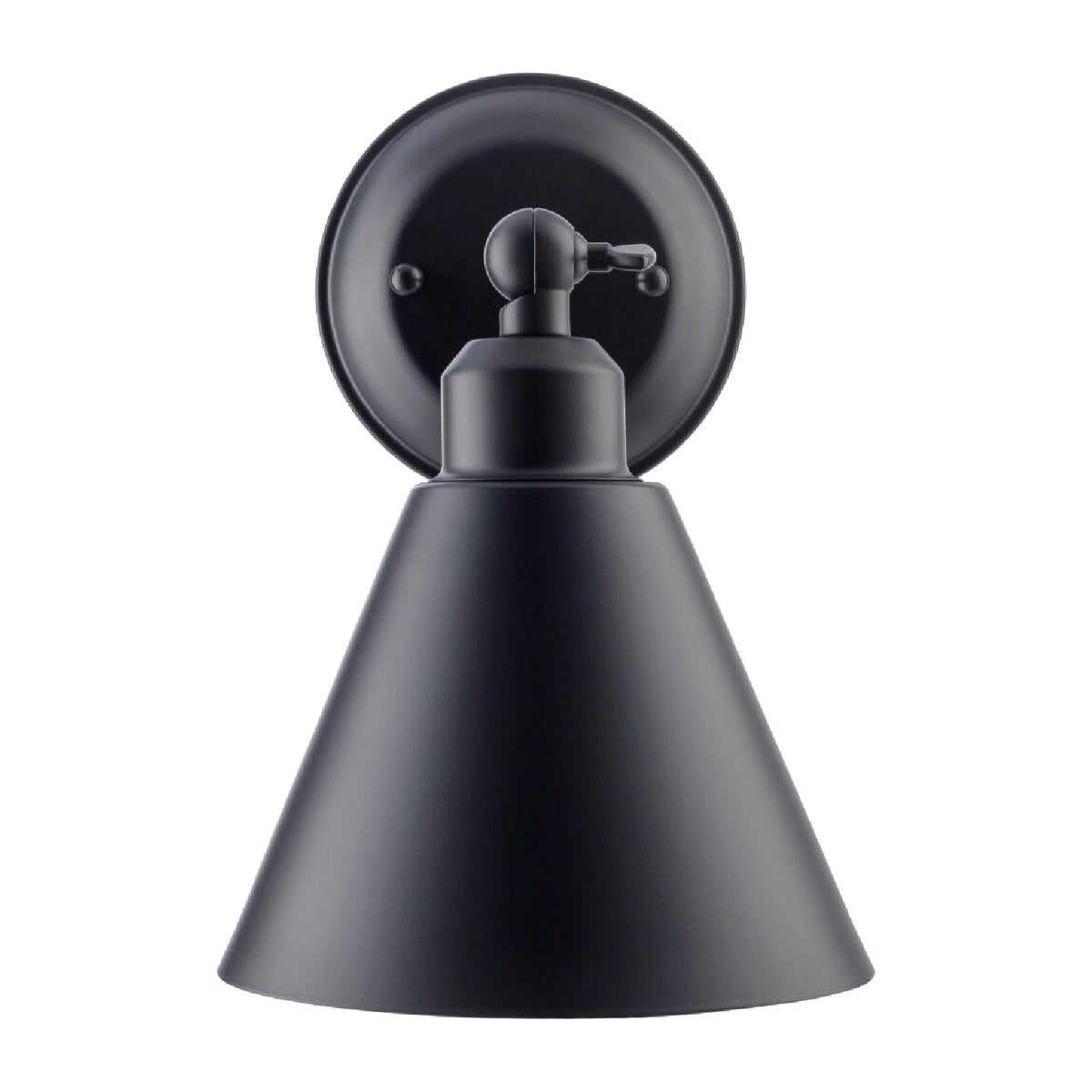 Modern European furniture - Black Conical Metal Wall Lamp - www.oroa.com