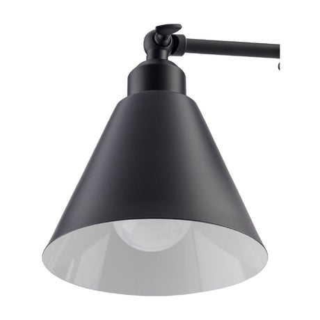 Modern European furniture - Black Conical Metal Wall Lamp - www.oroa.com