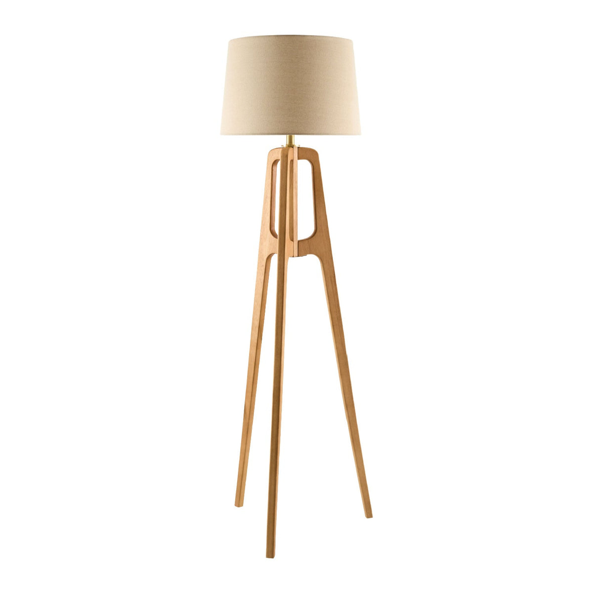 Modern European furniture - Brown Rubberwood Floor Lamp - www.oroa.com