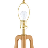 Modern European furniture - Brown Rubberwood Floor Lamp - www.oroa.com
