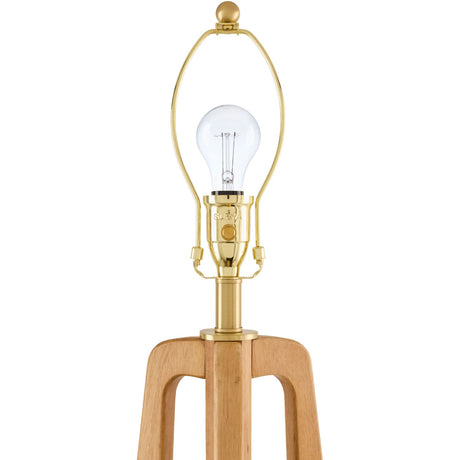 Modern European furniture - Brown Rubberwood Floor Lamp - www.oroa.com
