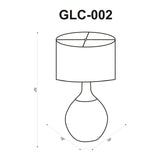 Modern European furniture - Khaki Linen Accent Table Lamp - www.oroa.com