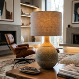 Modern European furniture - Khaki Linen Accent Table Lamp - www.oroa.com