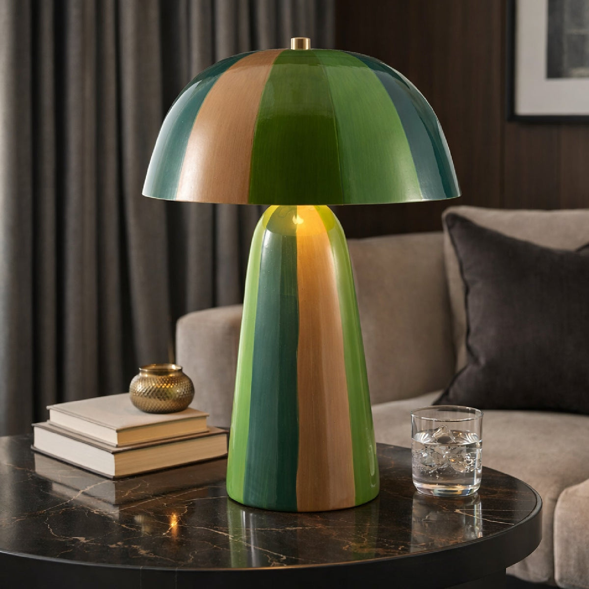 Modern European furniture - Multi-Colored Ceramic Table Lamp - www.oroa.com