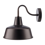 Modern European furniture - Outdoor Black Iron Wall Lamp - www.oroa.com
