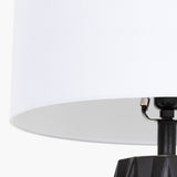 Modern European furniture - Black Ceramic Faceted Table Lamp - www.oroa.com