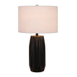 Modern European furniture - Black Ceramic Faceted Table Lamp - www.oroa.com