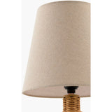 Modern European furniture - Brown Rattan Base Table Lamp - www.oroa.com