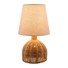 Modern European furniture - Brown Rattan Base Table Lamp - www.oroa.com