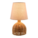 Modern European furniture - Brown Rattan Base Table Lamp - www.oroa.com