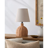 Modern European furniture - Brown Rattan Base Table Lamp - www.oroa.com