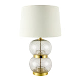 Modern European furniture - Textured Clear Glass Table Lamp - www.oroa.com