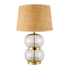 Modern European furniture - Textured Clear Glass Table Lamp - www.oroa.com