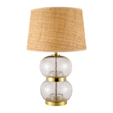Modern European furniture - Textured Clear Glass Table Lamp - www.oroa.com