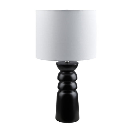 Modern European furniture - Black Ceramic Table Lamp - www.oroa.com