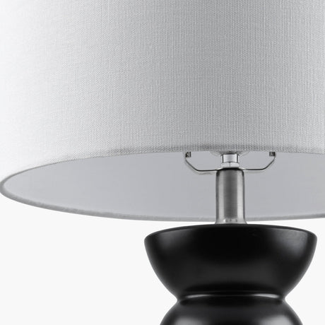 Modern European furniture - Black Ceramic Table Lamp - www.oroa.com