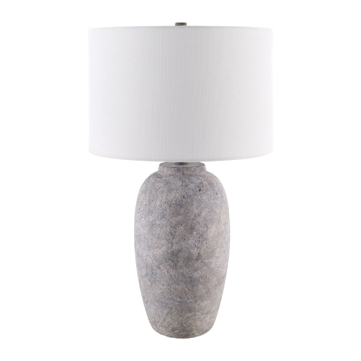 Modern European furniture - Linen Painted Cement Table Lamp - www.oroa.com