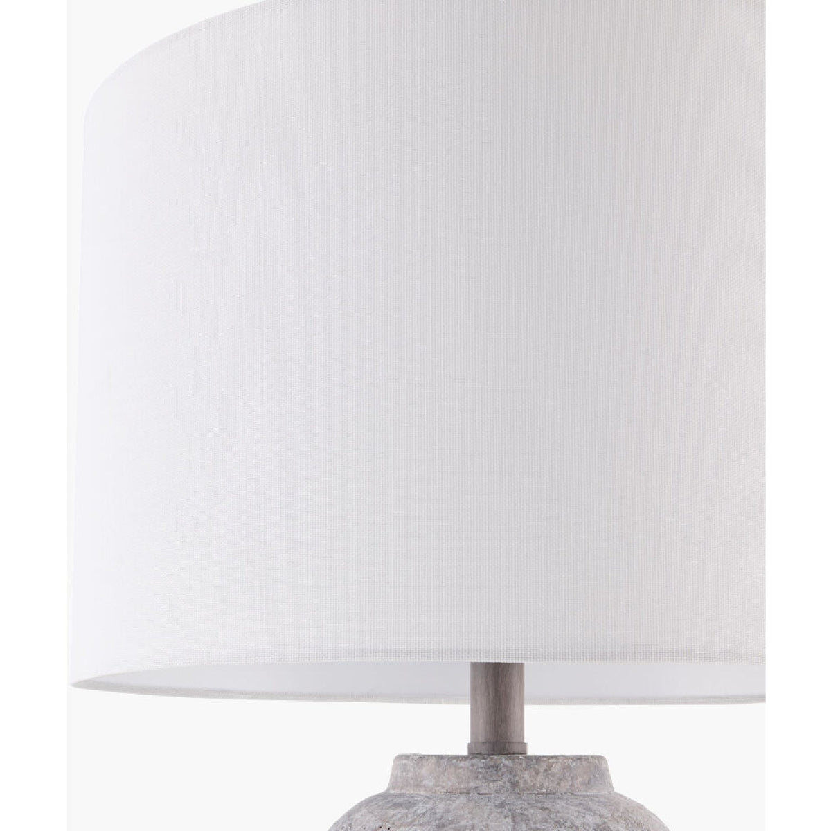 Modern European furniture - Linen Painted Cement Table Lamp - www.oroa.com