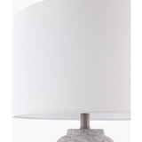 Modern European furniture - Linen Painted Cement Table Lamp - www.oroa.com