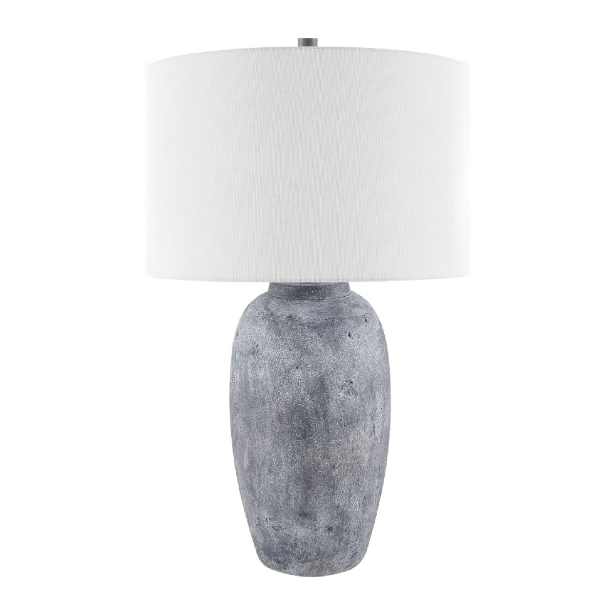 Modern European furniture - Linen Painted Cement Table Lamp - www.oroa.com