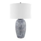 Modern European furniture - Linen Painted Cement Table Lamp - www.oroa.com