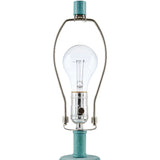 Modern European furniture - Linen Painted Cement Table Lamp - www.oroa.com