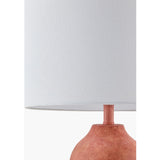Modern European furniture - Linen Painted Cement Table Lamp - www.oroa.com